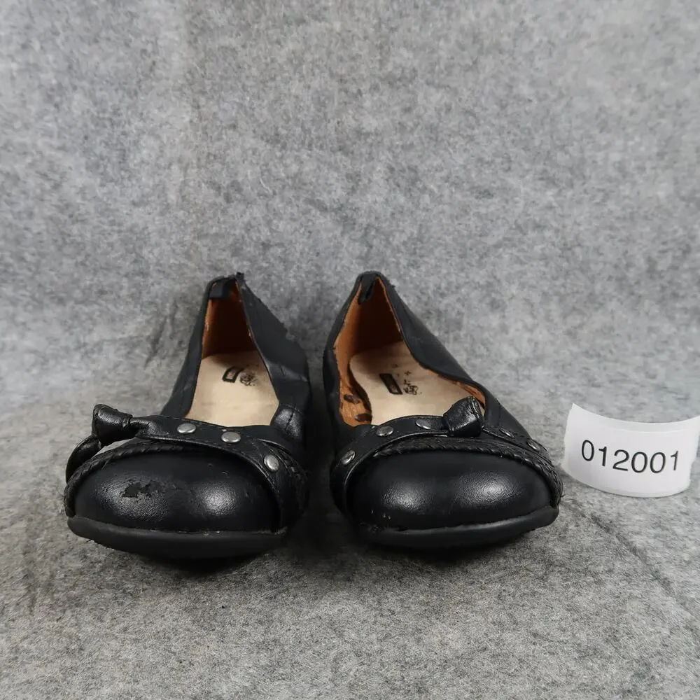 Faded Glory Shoes Kid 13 Ballet Flat Slip On Round Toe Girl Stretch Casual Black
